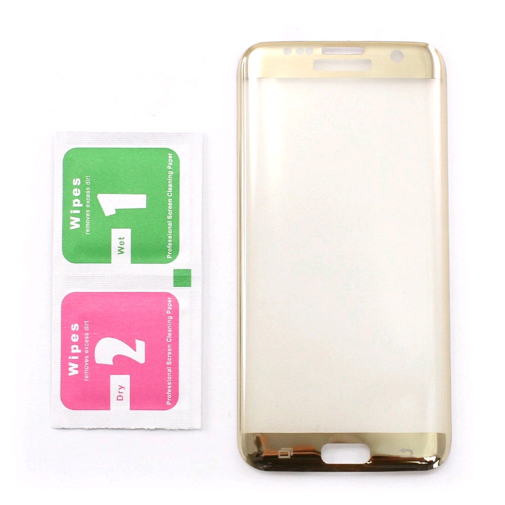 Folie de sticlă curbată Samsung S7 Edge Gold Folie de sticlă curbată Samsung S7 Edge Gold