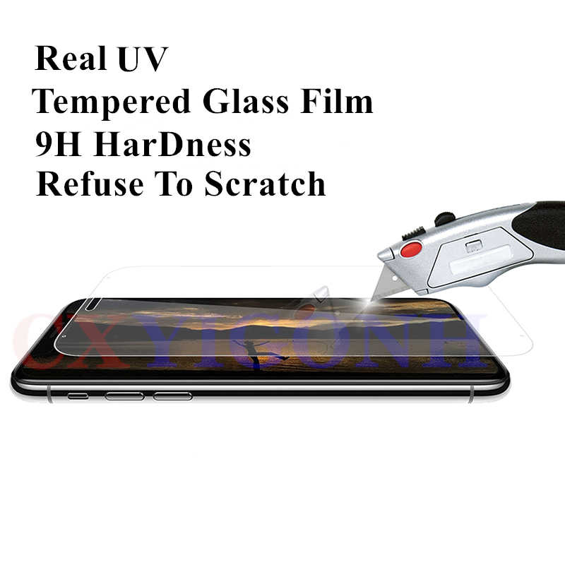 Folie protectie Gel UV iPhone X/XS