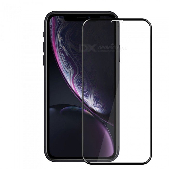 Folie sticla 5D Full Cover iPhone XR : 11, Negru3 Folie sticla 5D Full Cover iPhone XR / 11, Negru