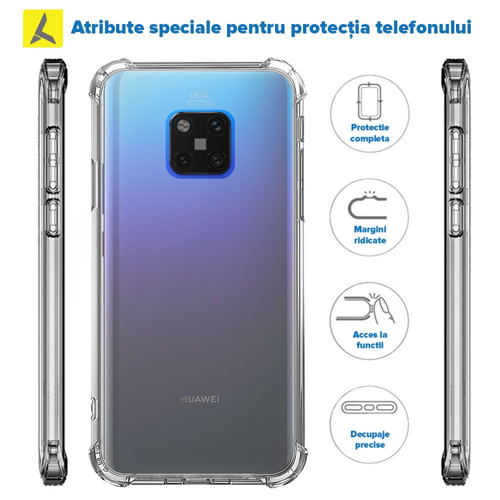 husa antisoc transparenta huawei mate 20