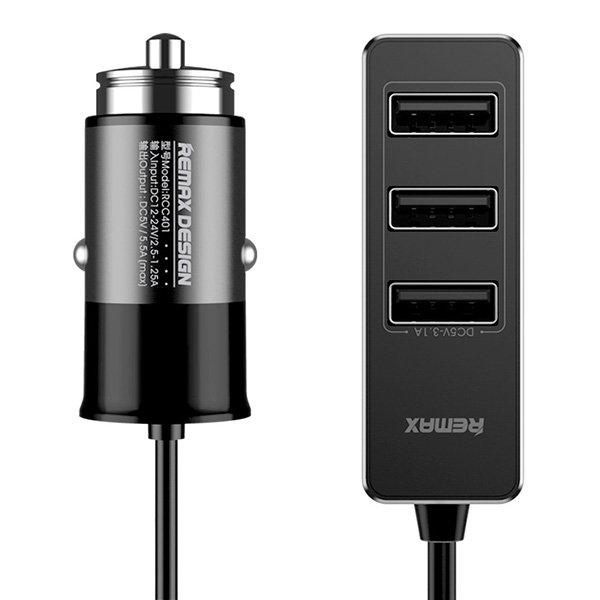 adaptor auto Rhea Series RCC-401 1xUSB + 3xUSB 5,5A