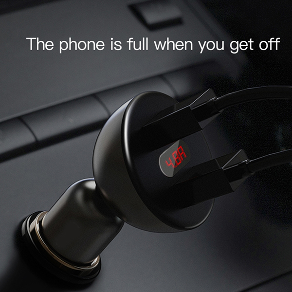 Adaptor incarcator Auto Baseus QC 4.8A Dual