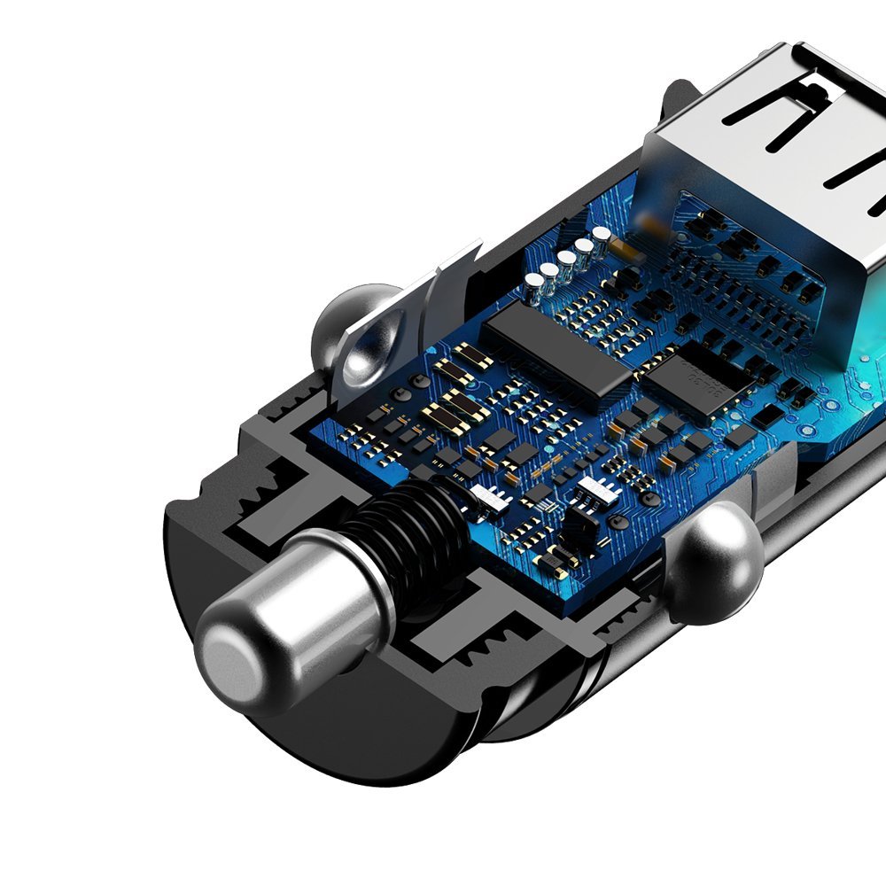Adaptor incarcator Auto Type C și A 30W QC4.0 PD 3.0 5A