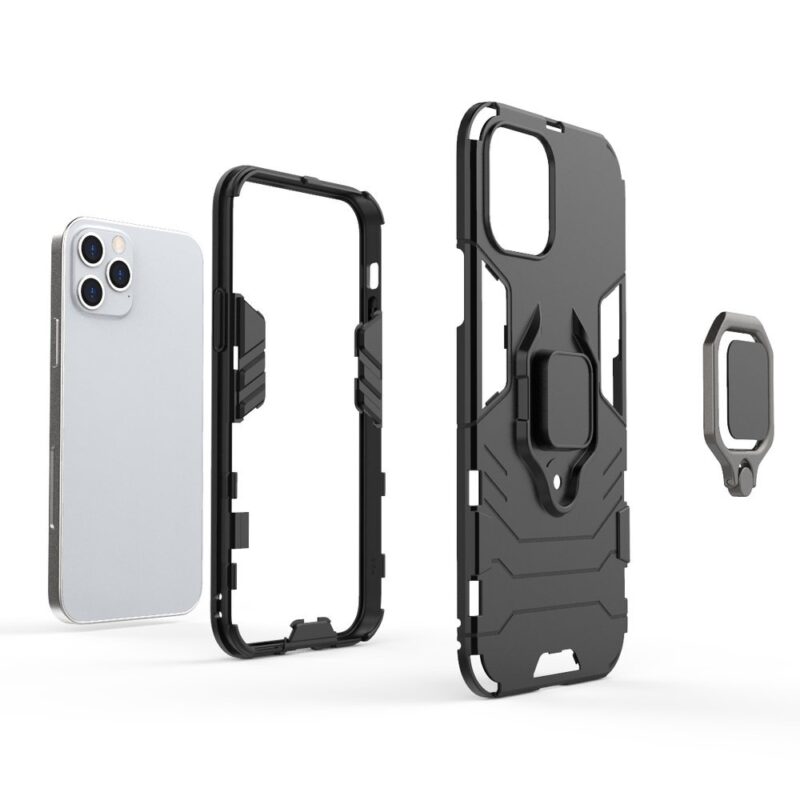 Husa Ring Armor - Albastru - iPhone 12 / 12 Pro / 12 Mini / 12 Pro Max