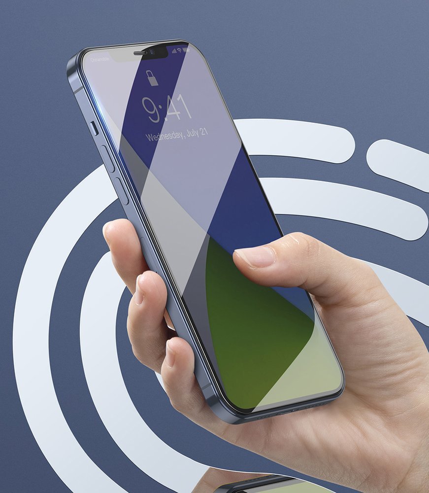 Folie sticla 5D Full Cover iPhone 12 Mini Negru