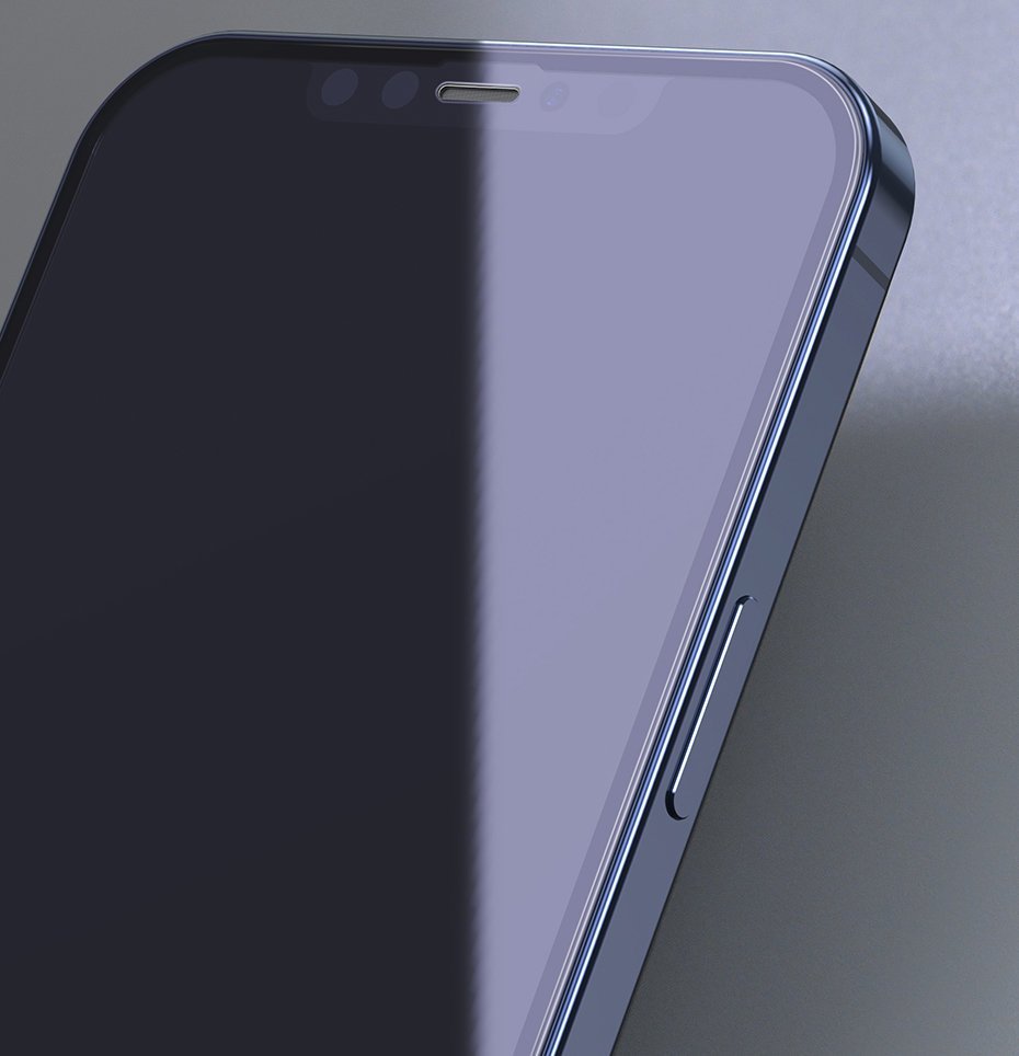 Folie sticla 5D Full Cover iPhone 12 Mini Negru