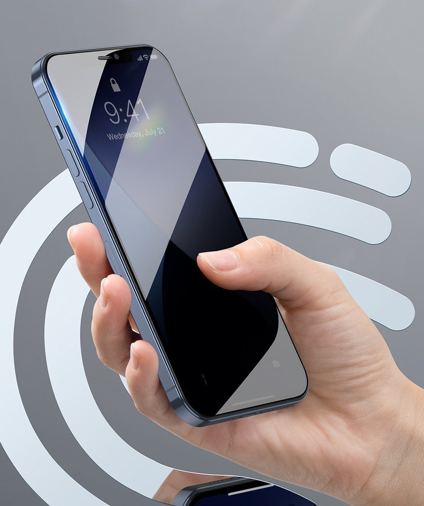 Folie sticla 5D Full Cover iPhone 12 Pro Max Negru