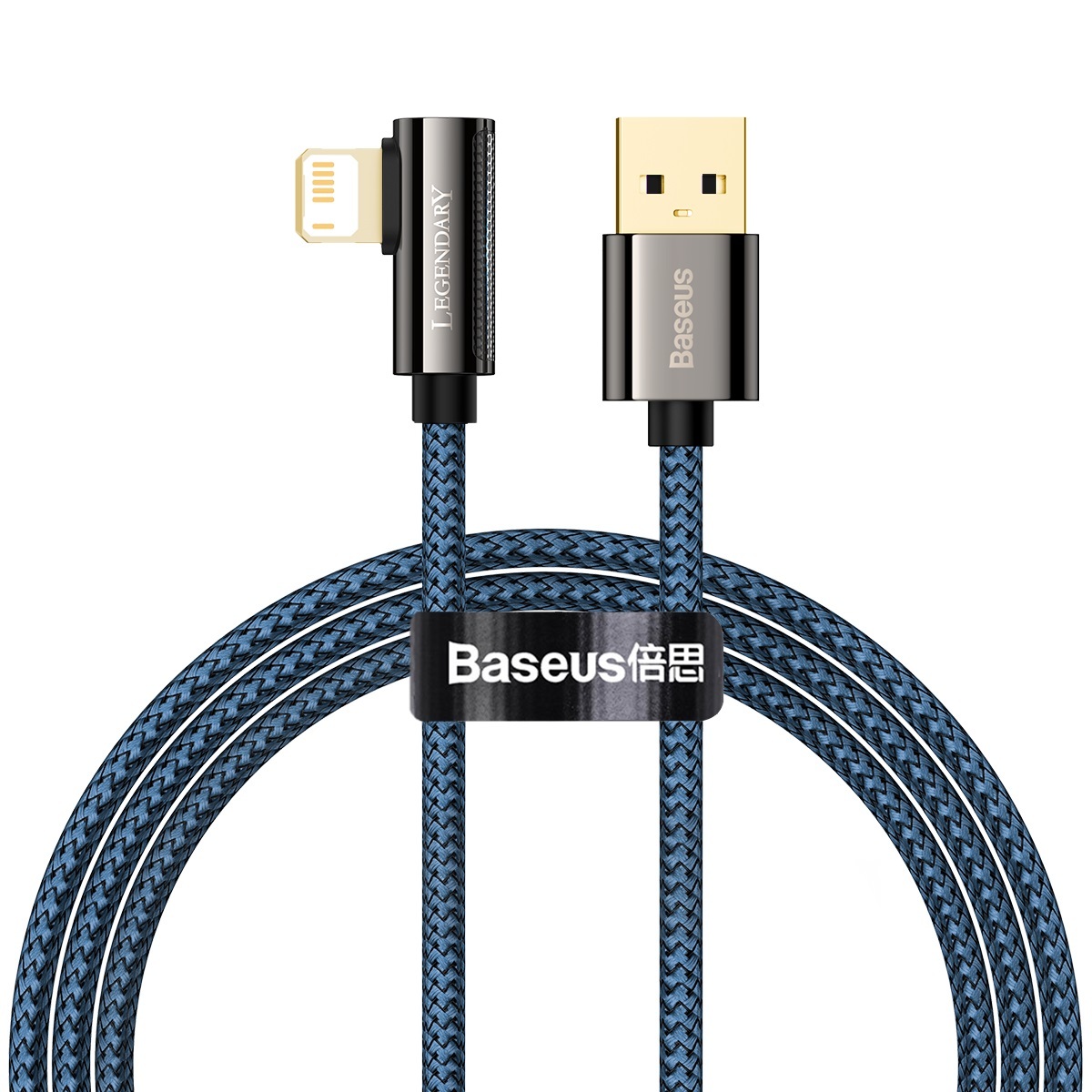 Cablu iPhone Baseus Legend Lightning 2.4A Navy 1 m 1