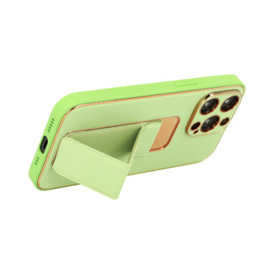 Husa Leather Luxury Stand Case Iphone 12 - mint