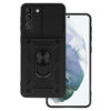 Husa Premium Slide Camera Armor Samsung Galaxy S21 - neagra