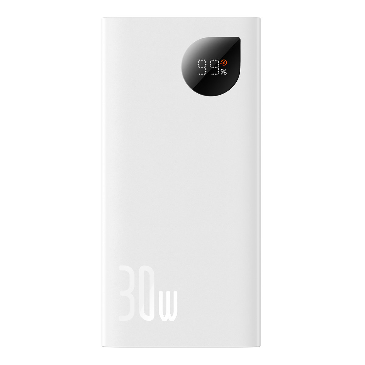Baterie externa Baseus Adaman2, afisaj LED, 10.000 mAh : 30 W : PD : QC : SCP - alb 1