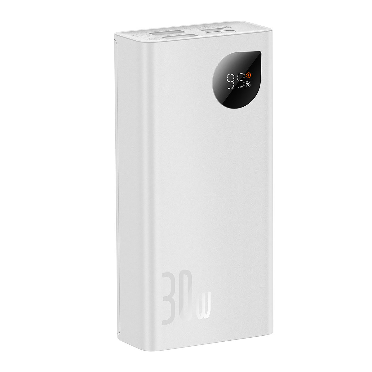 Baterie externa Baseus Adaman2, afisaj LED, 10.000 mAh : 30 W : PD : QC : SCP - alb 4