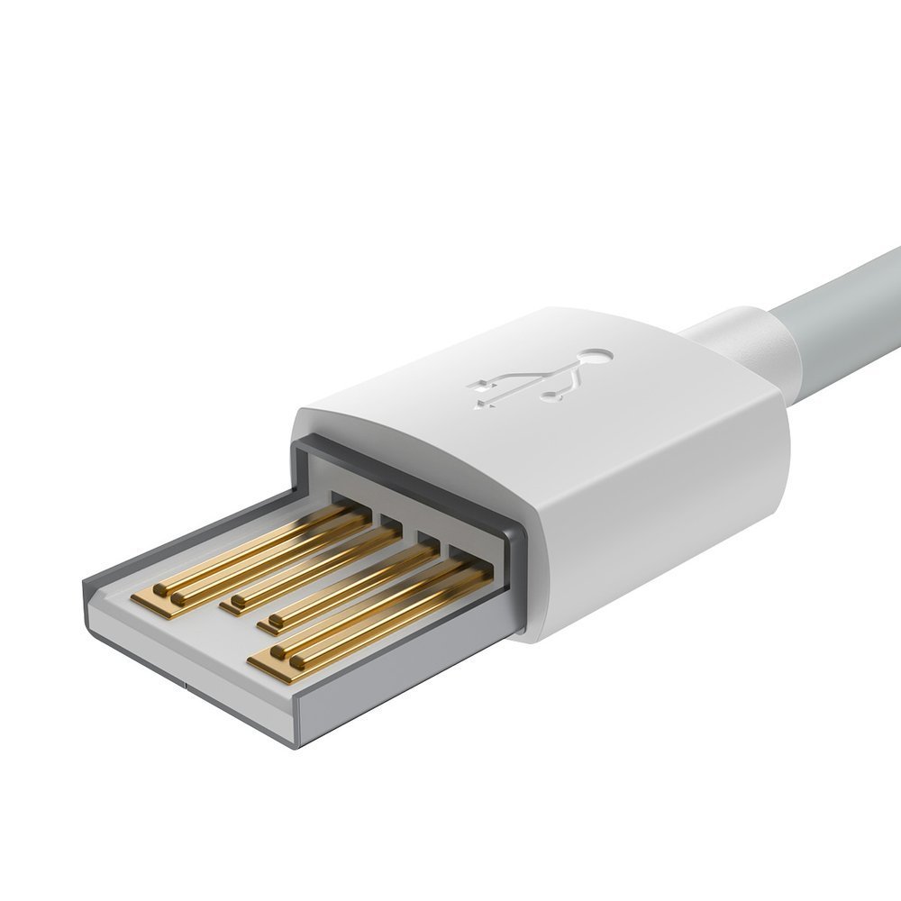 Set 2 cabluri Baseus USB cu Lightning cu incarcare rapida - alb 2