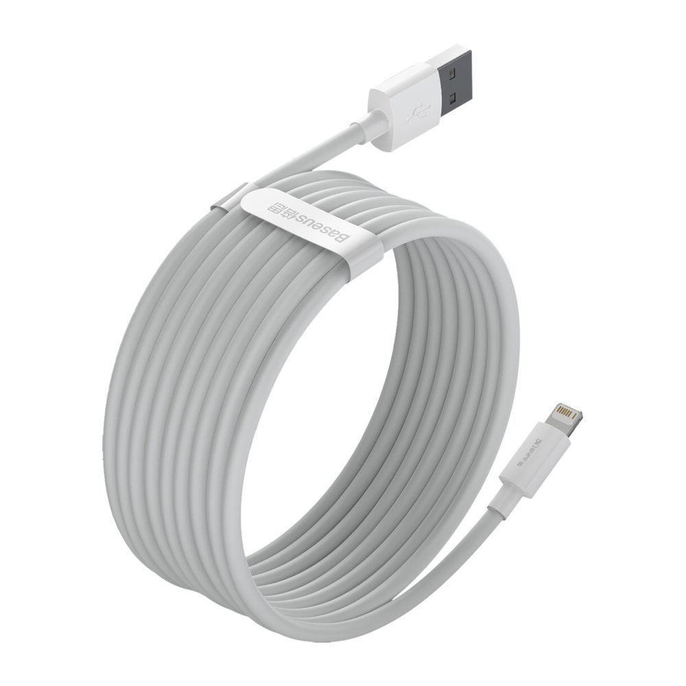 Set 2 cabluri Baseus USB cu Lightning cu incarcare rapida - alb 9