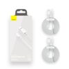 Set 2 cabluri Baseus USB cu Lightning cu incarcare rapida - alb7