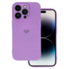 Husa iPhone 14 Vennus Silicone Heart mov