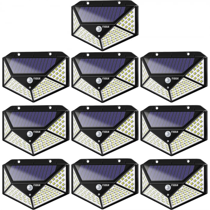 Lampa solara 100 leduri cu senzor